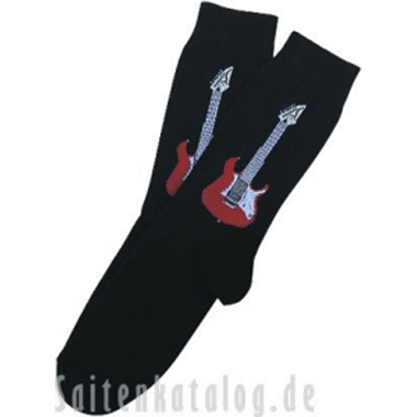 Music-Socks black with print E-guitar Size 43/45