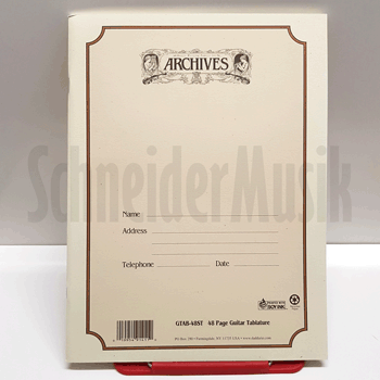 Archives B10S-48ST Standard-Bound Book - 10 stave, 48 pages, stitched