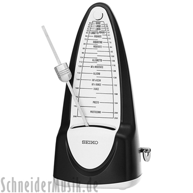 Seiko SPM-320 Mechanical Metronome with bell, black