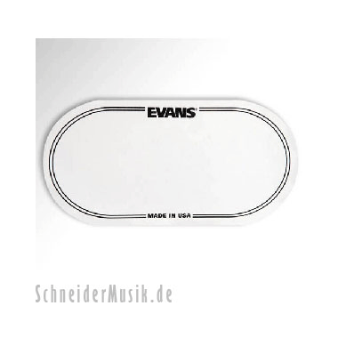 Evans EQPC2 EQ Patch Clear - for Double Pedal, white (2-pack)