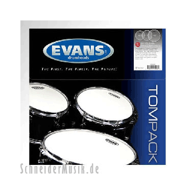 Evans ETP-G1CLR-F G1 Clear FUSION Tom Pack (10" 12" 14") - Tom Batter Heads