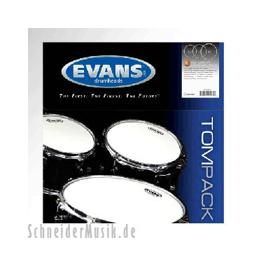 Evans ETP-G2CLR-S G2 Clear STANDARD Tom Pack (12" 13" 16") - Tom Batter Heads