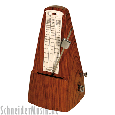 Catfish C-2 Mechanical Metronome with bell, light mahogany-coloured