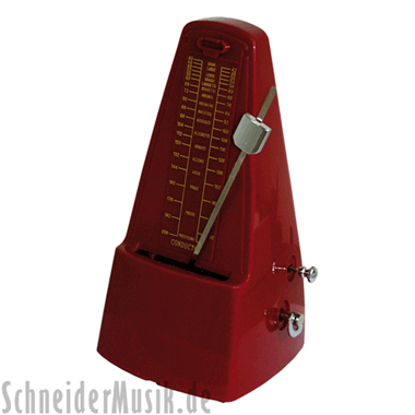 Catfish C-2 Mechanical Metronome with bell, dark red