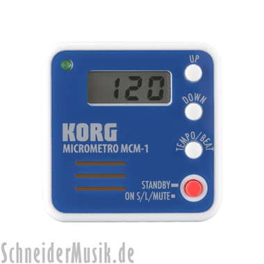 KORG MCM-1BL Micrometro - Digital (Clip-On) Metronome, blue