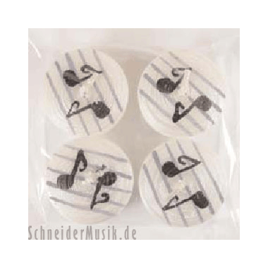 Tealights "Musica" without glass (4-pack)
