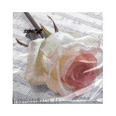 Napkins "Rose/Note" (20-pack)