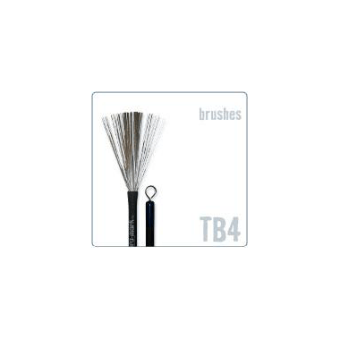 pro-mark TB4 Heavy Jazz Brush, formgepresster rubber handle