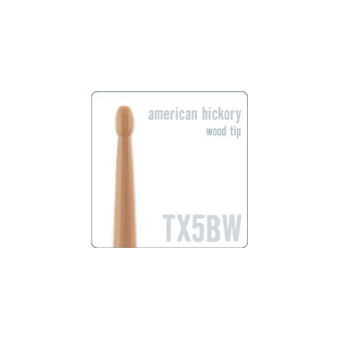 pro-mark TX5BW 5B American Hickory sticks - Wood Tip