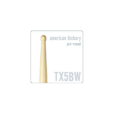 pro-mark TXPR5BW *Pro Round* 5B, Hickory Stöcke - Wood Tip