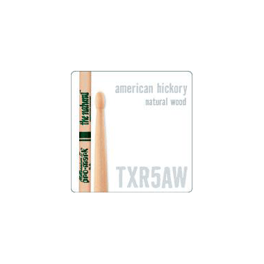 pro-mark TXR5AW Naturals, 5A American Hickory sticks - Wood Tip