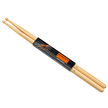 Rohema 61304/2 The German Drumstick ROUNDED TIP - Lytton 737 Sticks Hickory laqcuered