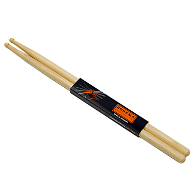 Rohema 61327/2 The German Drumstick ROUNDED TIP - SD4-H Hickory lacquered