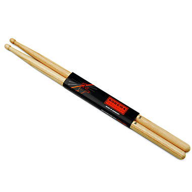 Rohema 61330/2 The German Drumstick ROCK - 9A Sticks Hickory lacquered