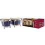 Stagg BW-300-BL 8.5" & 7.5" Latin DELUXE Wood Bongos - Blue