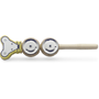 Stagg JSK-2 MOUSE Wooden Jingle Stick, w/ 2 pairs of jingles & Mouse's head