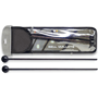 Stagg SMB-WR1 Pair of maple Bell Mallets, w/ spherical black rubber head