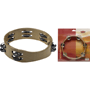 Stagg STA-3208 8" Headless wooden Tambourine - 2 rows of jingles