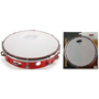 Stagg TAB-110P/RD 10" Tunable plastic Tambourine, 1 row - Red
