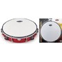 Stagg TAB-210P/RD 10" Tunable plastic Tambourine, 2 rows - Red