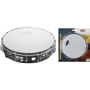 Stagg TAB-212P/BK 12" Tunable plastic Tambourine, 2 rows - Black