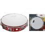 Stagg TAB-212P/RD 12" Tunable plastic Tambourine, 2 rows - Red