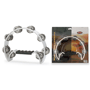 Stagg TAB-2 WH Cutaway plastic Tambourine, with 16 jingles - White