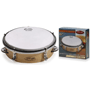 Stagg TAWH-061T 6" Tunable wooden Tambourine, w/ 1 row of jingles