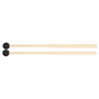 Rohema 61477h Percussion Mallets, lacquered hickory + rubber 25mm hard