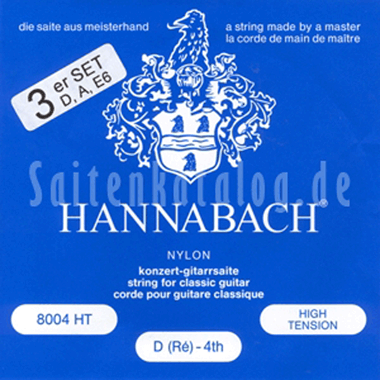 Hannabach 8007 HT Silver-Plated, 3-Bass Set