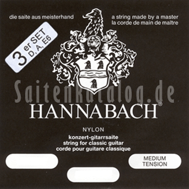 Hannabach 8007 MT Silver-Plated, 3-Bass Set