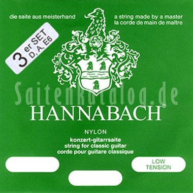 Hannabach 8007 LT Silver-Plated, 3-Bass Set