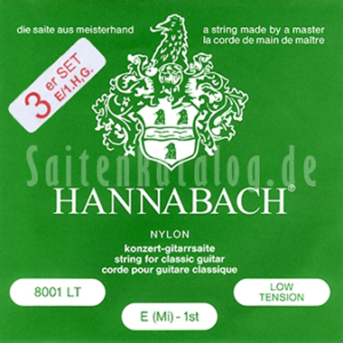 Hannabach 8008 LT Silver-Plated, 3-Treble Set