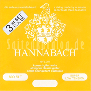 Hannabach 8007 SLT Silver-Plated, 3-Bass Set
