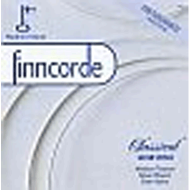 Finncorde Silver wound. clear Nylon - Medium SMC