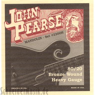 John Pearse Mandolin 2200H Heavy (Loop End)