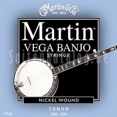 Martin V720 Vega Tenor Banjo Nickel 4-string Loop End