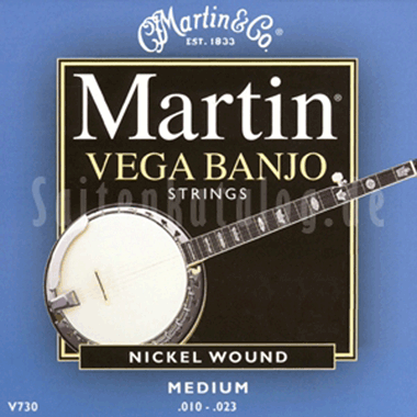 Martin V730 Vega Banjo Nickel 5-string Medium Loop End