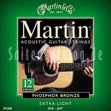 Martin M500 Phosphor Bronze XL 12-string