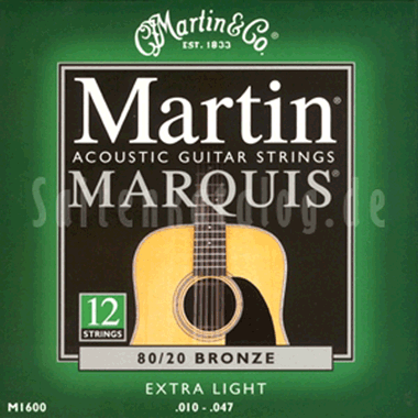 Martin M1600 Marquis 80/20 Bronze XL  12-string