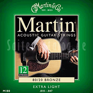Martin M180 80/20 Bronze XL 12-string