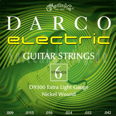 Darco by Martin D9300 Jazz Nickel Wound Electric Guitar XL