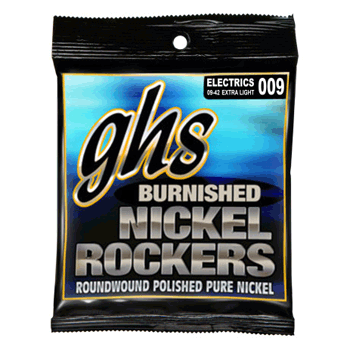 GHS BNR-M Burnished Nickel round wound MED