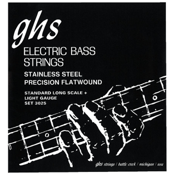 GHS 3025 L Light Precision Flatwound (Long Scale Plus 34", 35", 36")