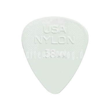Dunlop 44 Plektren NYLON STANDARD Big Pack. white 0.38 mm