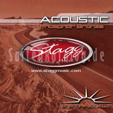 Stagg Acoustic Guitar Phosphor Bronze 12-string XL