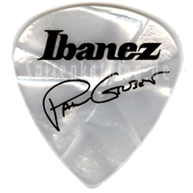 Ibanez B1000PG-PW Signature Models PAUL GILBERT Picks 1.00mm Heavy - white pearl