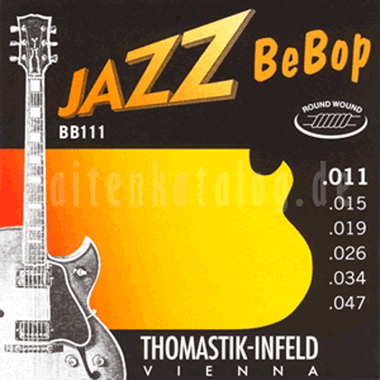 Thomastik BB111 JAZZ BeBop, Nickel Roundwound, extra light