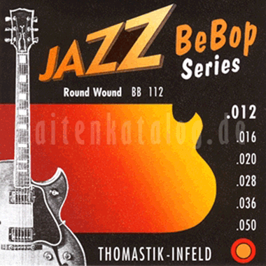 Thomastik BB112 JAZZ BeBop, Nickel Roundwound, light