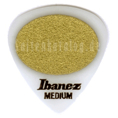 Ibanez BPA16MS-WH GRIP WIZARD Sand Grip Picks 0.8mm Medium - white